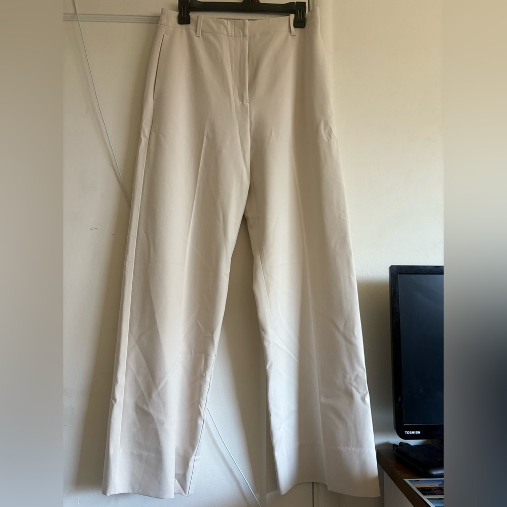 Banana Republic Cream Wide Leg Pants